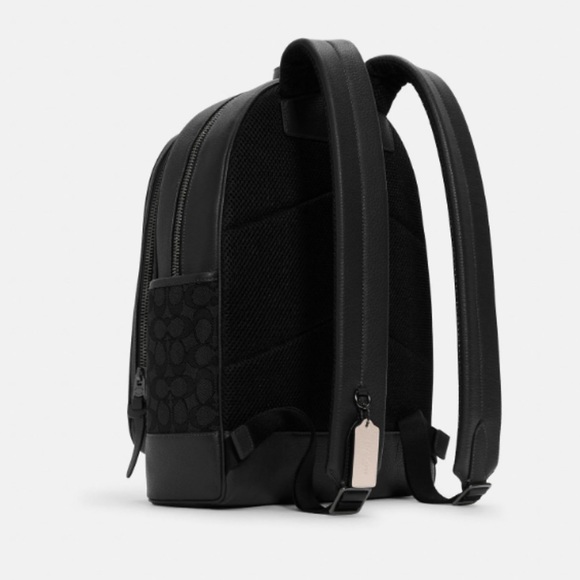 NWT Thompson Backpack In Signature Jacquard with Varsity Stripe - Picture 8 of 14